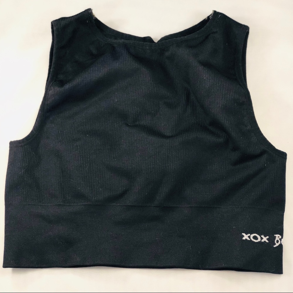 XOXO Betsy Johnson Black Workout Bra - Women’s M
